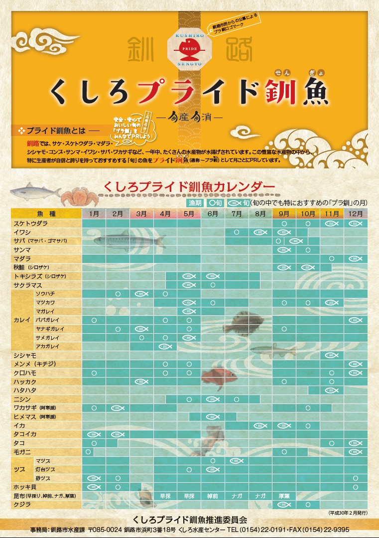 お魚カレンダー